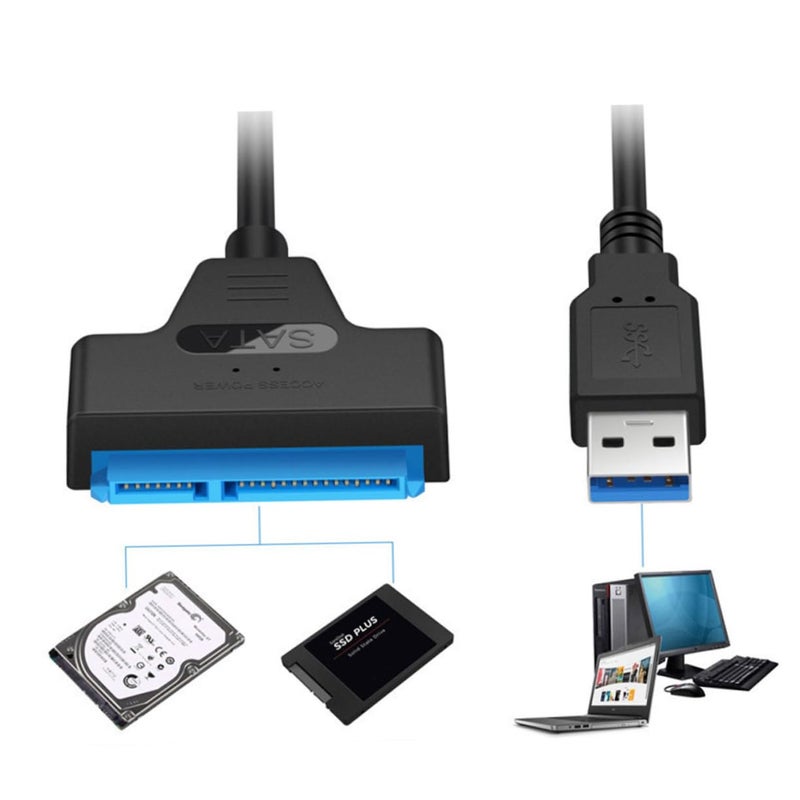 Uonlytech 6Gbps SATA to USB 3.0 External Hard Drive Adapter Cable Portable Lightweight - Image 3